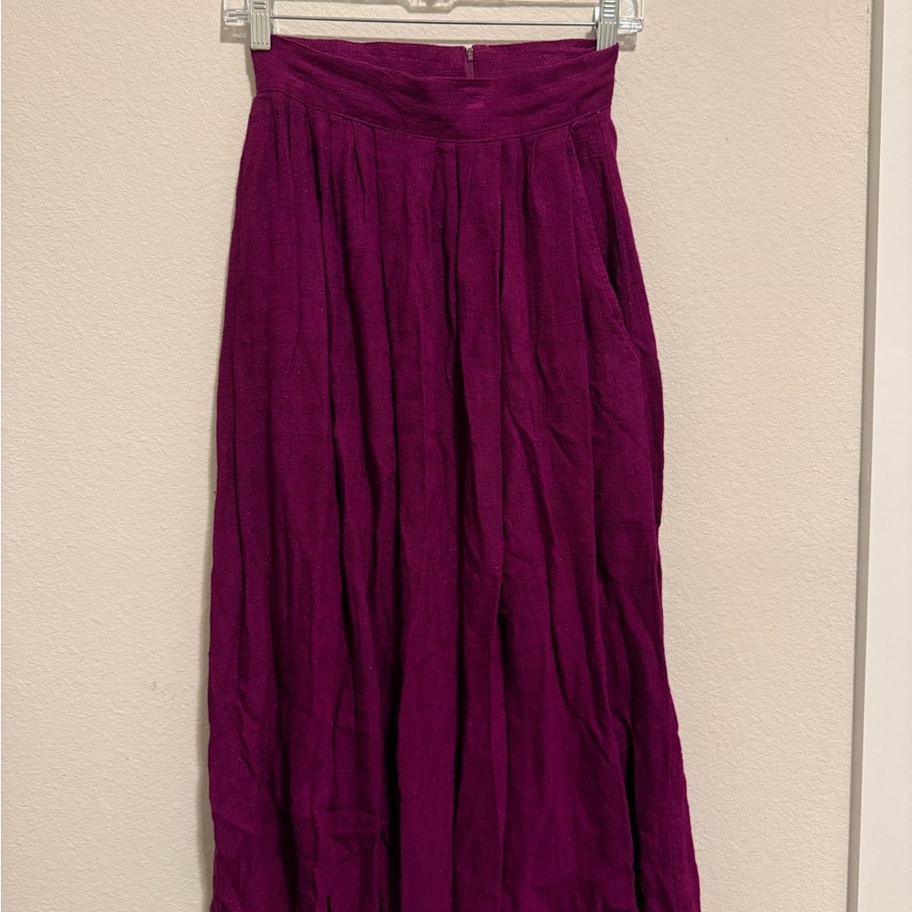 Chic Magenta A-Line Skirt